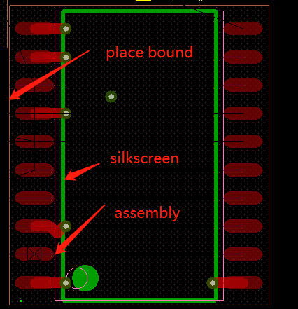 Cadence OrCAD 17.4 元件(symbols)的silkscreen，place bound，assembly层的差异和意义